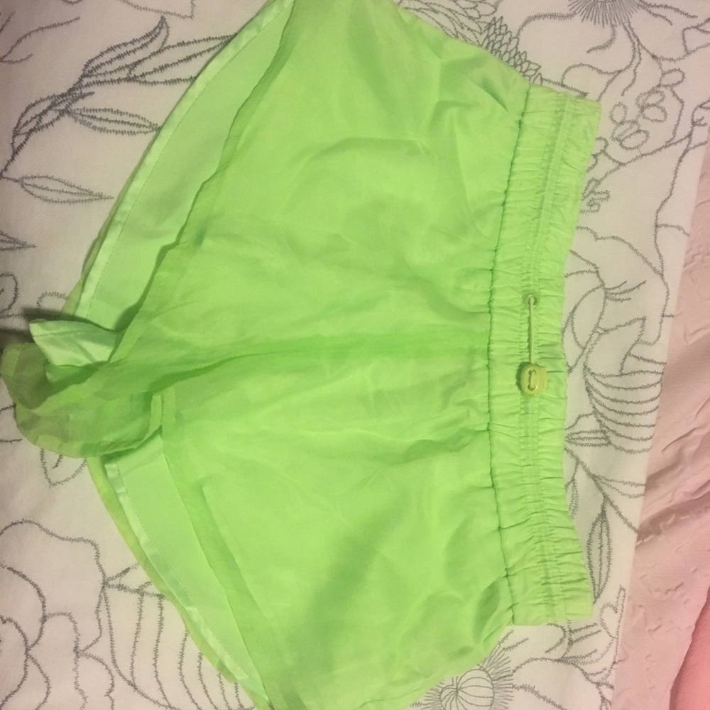 Neon green neon shorts